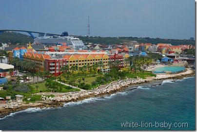 Blick vom Schiff auf Willemstad