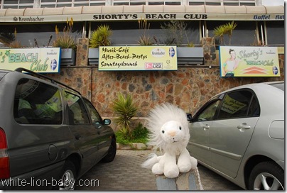 Vor Shorty's Beach Club am Rand von Playa del Inglés