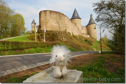 Eingang zu Burg Bourscheid