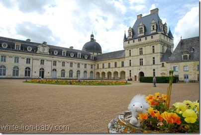 Im Hof von Schloss Valençay