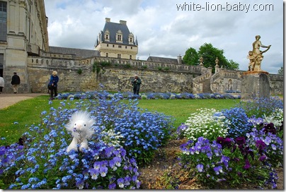 Im hinteren Garten von Schloss Valençay